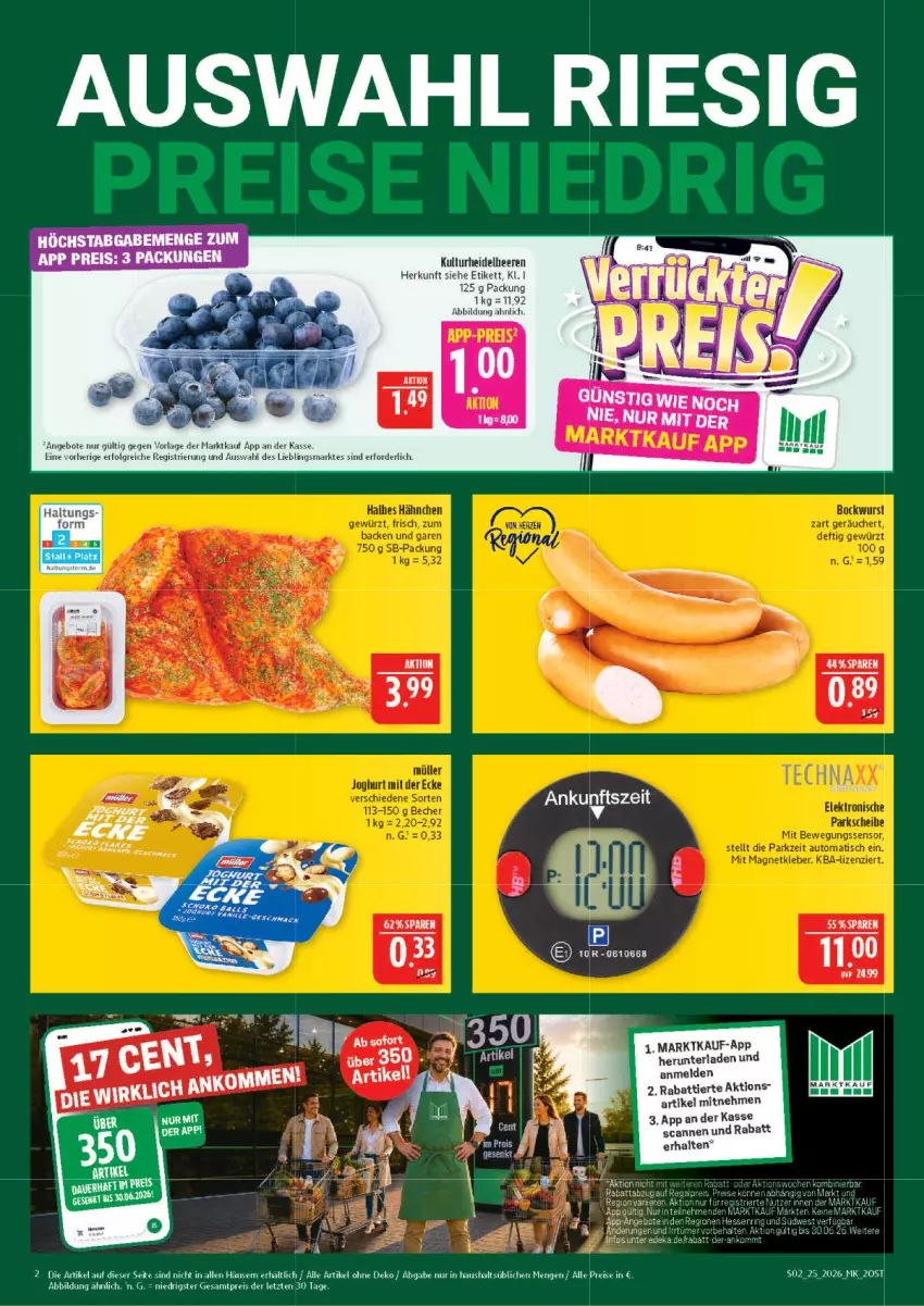 Aktueller Prospekt Marktkauf - Prospekt - von 14.06 bis 20.06.2026 - strona 2 - produkty: angebot, angebote, beere, beeren, eis, heidelbeere, heidelbeeren, LG, reis, Ti, ZTE
