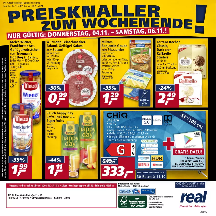 Aktueller Prospekt Real - Real Handzettel - von 01.11 bis 06.11.2021 - strona 56