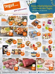 Gazetka promocyjna Tegut - Angebote der Woche - Gazetka - ważna od 31.12 do 31.12.2022 - strona 1 - produkty: aioli, angebot, angebote, aperitif, appenzeller, auer, Becher, bio, brezel, brustfilet, chili, chorizo, cocktail, dekoration, dell, eier, eis, elle, ente, feinkost, filet, fisch, fleisch, Fondue, frikadellen, garnelen, hähnchenbrust, hähnchenbrustfilet, kartoffel, kartoffeln, Käse, Kraut, küche, landprimus, latte, Le Rustique, leine, mac, natur, pfeffer, pralinen, Quiche, reis, riesengarnelen, rind, rinder, rinderfilet, salami, salat, salz, Sauerkraut, Schal, Schale, schnittkäse, schwein, schweine, schweinefilet, Sushi, Tapas, Ti, Törtchen, wein, weine, wiener, wurst, würstchen