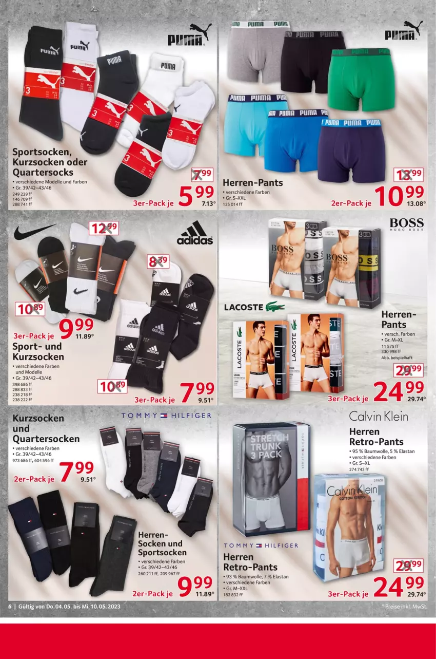 Aktueller Prospekt Selgros - Nonfood - von 04.05 bis 10.05.2023 - strona 6 - produkty: Bau, baumwolle, dell, eis, elle, herren-pants, Mode, Pants, puma, socken, Sport, sportsocken, wolle