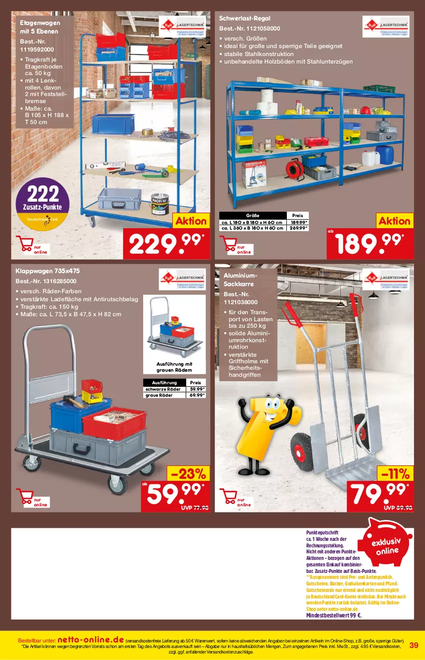 Aktueller Prospekt Netto Marken-Discount - Online-Angebote März - von 27.02 bis 06.03.2022 - strona 39 - produkty: angebot, deutschlandcard, eis, erde, guthabenkarte, gutschein, gutscheine, Holz, kraft, milch, ndk, Rauch, regal, reis, sac, Sport, Ti, versandkostenfrei, ZTE