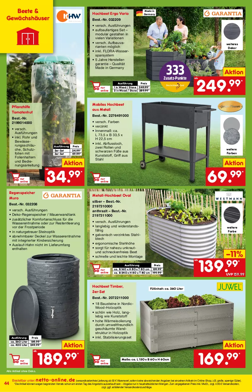 Aktueller Prospekt Netto Marken-Discount - Online-Angebote März - von 27.02 bis 06.03.2022 - strona 44 - produkty: angebot, auer, aust, Bau, decke, Deckel, eis, elle, Germ, Holz, Kinder, Kraut, natur, ndk, reis, Ria, rum, schläuche, teller, Ti, tomate, tomaten, versandkostenfrei, wasser, ZTE