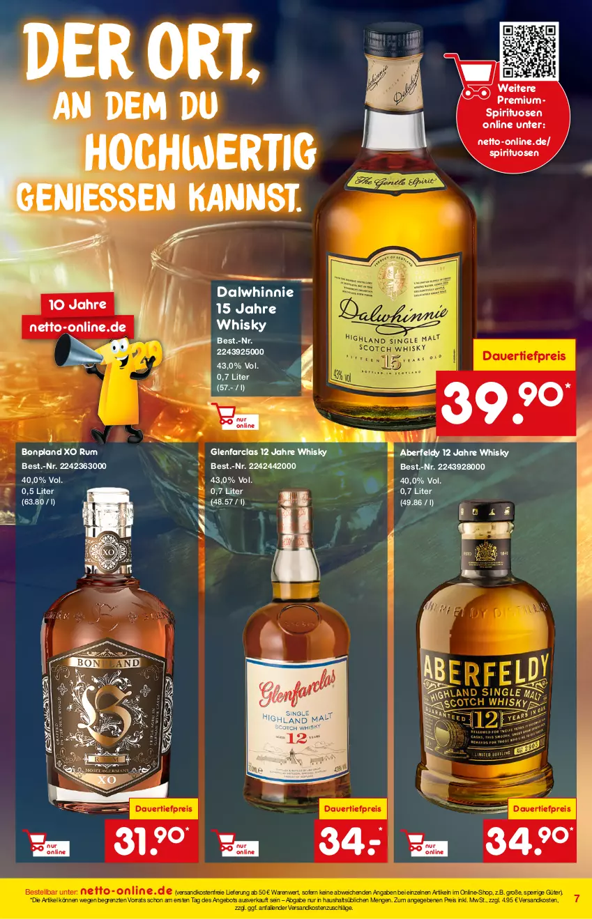 Aktueller Prospekt Netto Marken-Discount - Online-Angebote März - von 27.02 bis 06.03.2022 - strona 7 - produkty: angebot, auer, dauertiefpreis, eis, ndk, reis, rum, spirituosen, Ti, tiefpreis, versandkostenfrei, whisky, ZTE