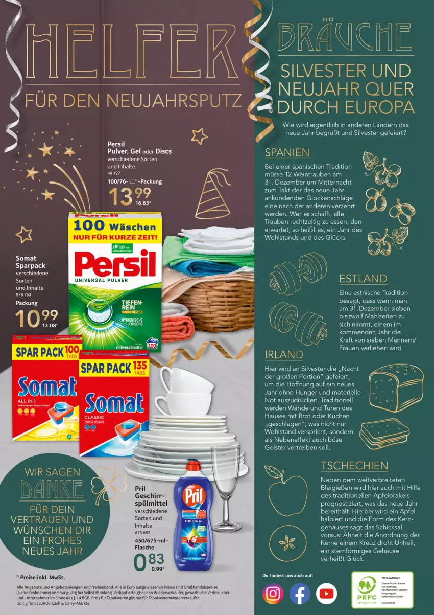 Aktueller Prospekt Selgros - Food - von 27.12 bis 31.12.2022 - strona 16 - produkty: angebot, angebote, apfel, bier, Brei, brot, eier, eis, elle, erde, flasche, geschirr, kraft, kuchen, LG, persil, Rauch, reis, somat, spülmittel, Ti, trauben, wein