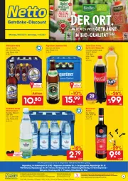 Gazetka promocyjna Netto Marken-Discount - Getränkemarkt in deiner Nähe - Gazetka - ważna od 11.02 do 11.02.2023 - strona 1 - produkty: Alwa, amaro, angebot, angebote, Bad, Berger, bestpreis, bier, Biere, bio, burger, coca-cola, cola, discount, eis, elle, fanta, getränk, getränke, Holz, kräuter, kräuterlikör, Lagerbier, LG, likör, marken-discount, Mezzo Mix, mineralwasser, mönchshof, ndk, nürnberger, rama, ramazzott, ramazzotti, regensburger, reis, sprite, Ti, wasser, zott, ZTE