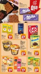 Gazetka promocyjna Rewe - Prospekte - Gazetka - ważna od 06.01 do 06.01.2024 - strona 12 - produkty: alpenmilch, Becher, bohne, bohnen, bohnenkaffee, bonbons, Brei, cola, croutons, eis, gemahlener bohnenkaffee, kaffee, kartoffel, kartoffelbrei, kitkat, knorr, kräuter, maggi, milch, milka, milka schokolade, mit röstzwiebeln, mövenpick, mövenpick kaffee, nesquik, nestlé, nudel, nudeln, oryza, pfanni, püree, reis, reiss, Ricola, röstzwiebeln, sauce, schoko, schokolade, Spezi, suppe, suppen, suppenliebe, terrine, Ti, zwiebel, zwiebeln