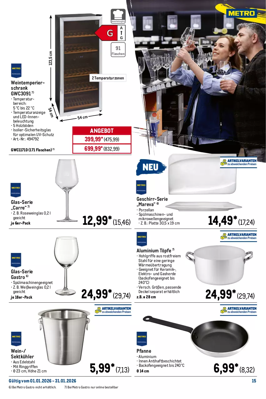 Aktueller Prospekt Metro - Monats-Menü - von 01.01 bis 31.01.2026 - strona 15 - produkty: ananas, angebot, apfel, aprikose, auer, backofen, bag-in-box, beleuchtung, burgunder, decke, Deckel, dell, edelstahl, eis, Elektro, elle, ente, erde, flasche, frizzante, frucht, früchte, früchten, geschirr, getränk, getränke, grauburgunder, harman, Holz, käfer, La Gioiosa, latte, LG, limette, mac, Metro, metro gastro, Mett, mikrowelle, Ofen, Palette, perla, pfanne, pfirsich, Pinot, pinot grigio, preisvorteil, primitivo, reis, reiss, Ria, riesling, ring, Rivaner, Schrank, sekt, spülmaschinen, Ti, tiefpreis, tisch, uv-schutz, wein, Weißwein, Weißweinglas, zitrone
