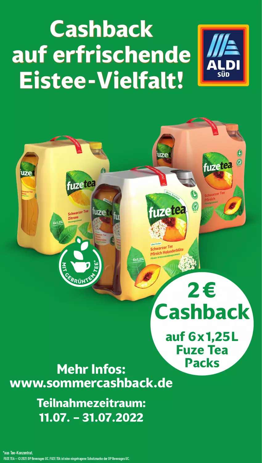 Aktueller Prospekt AldiSud - NÄCHSTE WOCHE - von 25.07 bis 30.07.2022 - strona 30 - produkty: eis, eistee, fuze tea, tee