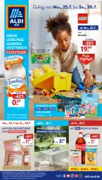 Gazetka promocyjna AldiSud - NÄCHSTE WOCHE - Gazetka - ważna od 30.07 do 30.07.2022 - strona 1 - produkty: aldi, angebot, angebote, auto, bier, decke, duplo, eis, ente, flasche, Kinder, LEGO Duplo, LEGO®, reis, Ti, tisch