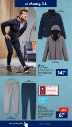 Gazetka promocyjna AldiSud - ALDI Aktuell - Gazetka - ważna od 08.01 do 08.01.2022 - strona 14 - produkty: aldi, angebot, Bau, baumwolle, dell, elle, hose, Mode, resa, Ti, Trainingshose, wolle