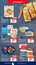 Gazetka promocyjna AldiSud - ALDI Aktuell - Gazetka - ważna od 08.01 do 08.01.2022 - strona 30 - produkty: aldi, bier, Biere, butter, creme, eis, elle, filet, filets, fisch, fische, Fischer, flammkuchen, Fondue, hering, je 250-g-packung, knallerpreis, kuchen, lamm, meerrettich, meggle, nuss, reis, Rettich, ring, sahne, salz, schamel, Schere, sim, Streichzart, tante fanny, teller, Ti, tomate, tomaten