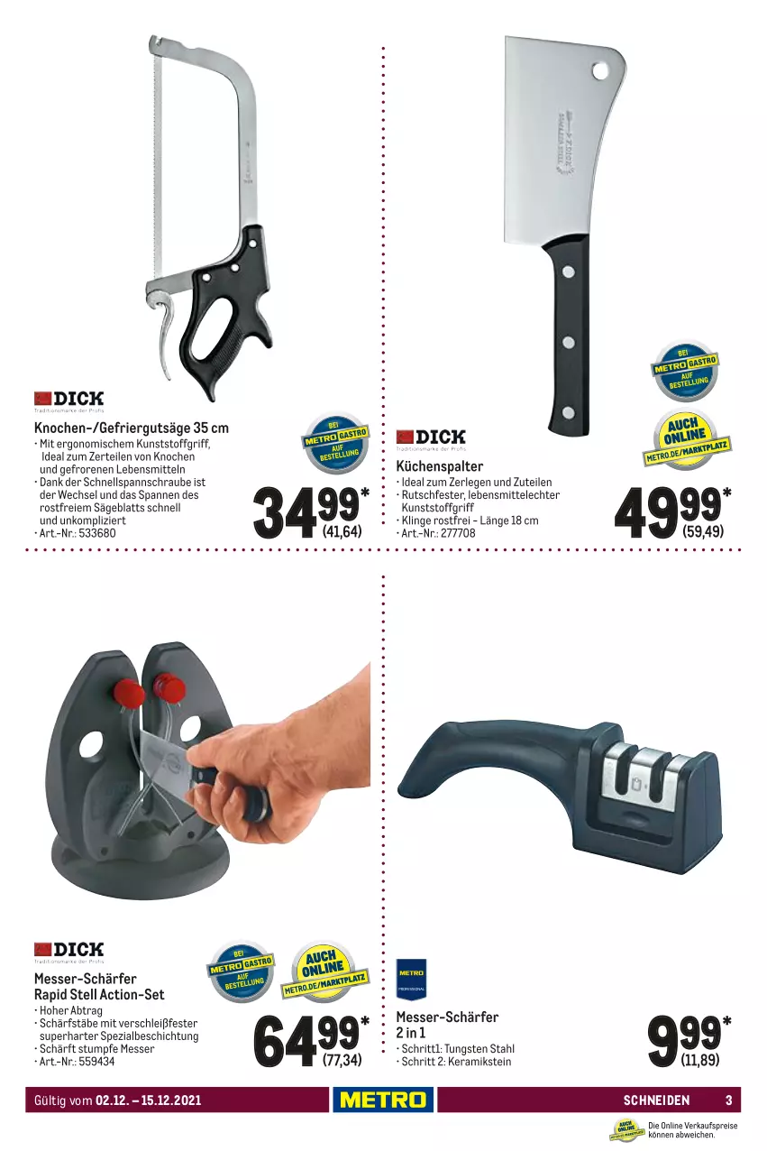 Aktueller Prospekt Metro - Gastronomie Spezial - von 02.12 bis 15.12.2021 - strona 3