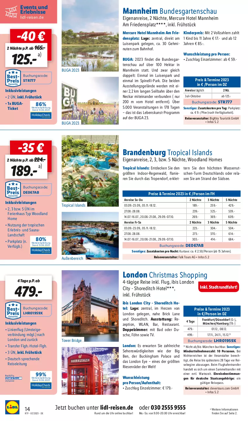 Aktueller Prospekt Lidl - Urlaub Nah & Fern - von 12.07 bis 15.08.2023 - strona 14 - produkty: axe, Bad, buch, decke, eis, erde, Garten, gin, inklusivleistungen, Kinder, kurtaxe, LG, reis, reiseveranstalter, rel, Ti, uhr, wasser