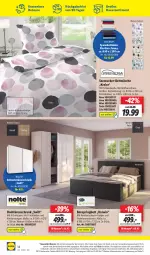 Gazetka promocyjna Lidl - Wochen-Highlights im Onlineshop - Gazetka - ważna od 15.05 do 15.05.2022 - strona 14 - produkty: angebot, angebote, auer, Bau, baumwolle, bett, bettwäsche, boxspringbett, decke, drehtürenschrank, eis, elle, federkern, federkernmatratze, kernmatratze, kissen, Kissenbezug, kleid, kleider, matratze, mint, ndk, nolte, reis, rel, ring, Schal, Schale, Schrank, schwebetürenschrank, seersucker, Seersucker-Bettwäsche, spannbettlaken, telefon, Ti, topper, türenschrank, uhr, wolle