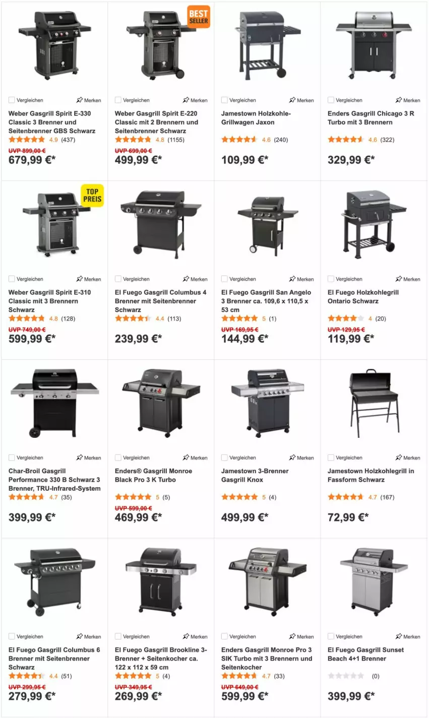 Aktueller Prospekt Obi - Prospekte - von 18.03 bis 31.03.2022 - strona 5 - produkty: char-broil, enders, gasgrill, grill, Holz, holzkohle, holzkohlegrill, Kocher, Kohlegrill, lack, weber