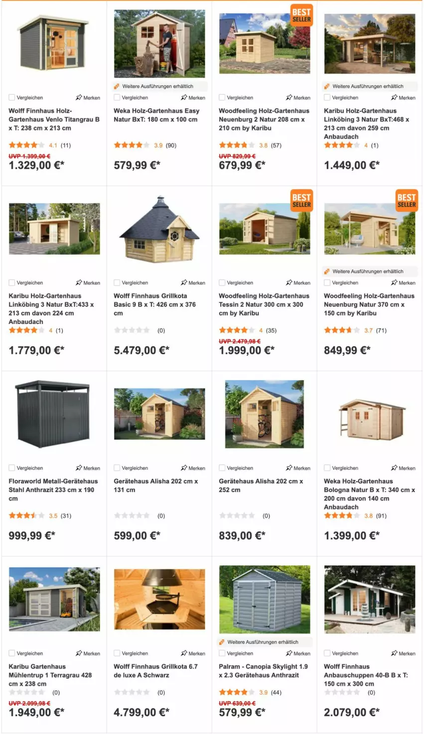 Aktueller Prospekt Obi - Prospekte - von 18.03 bis 31.03.2022 - strona 9 - produkty: Bau, Garten, Gartenhaus, grill, Holz, natur, Ti, weka