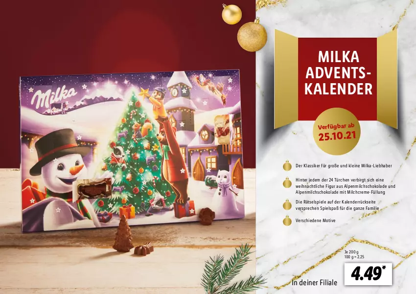 Aktueller Prospekt Lidl - Adventskalender - von 22.10 bis 28.11.2021 - strona 12