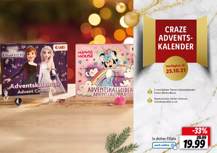 Aktueller Prospekt Lidl - Adventskalender - von 22.10 bis 28.11.2021 - strona 21