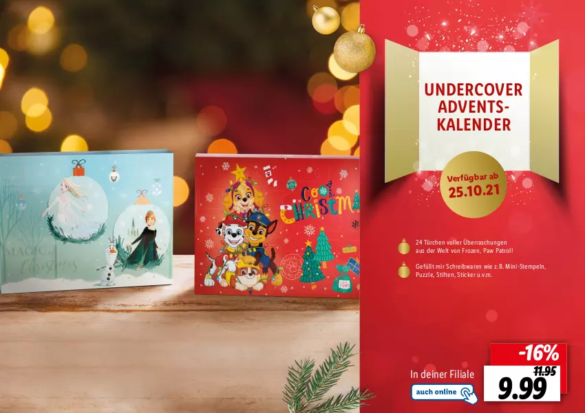 Aktueller Prospekt Lidl - Adventskalender - von 22.10 bis 28.11.2021 - strona 22