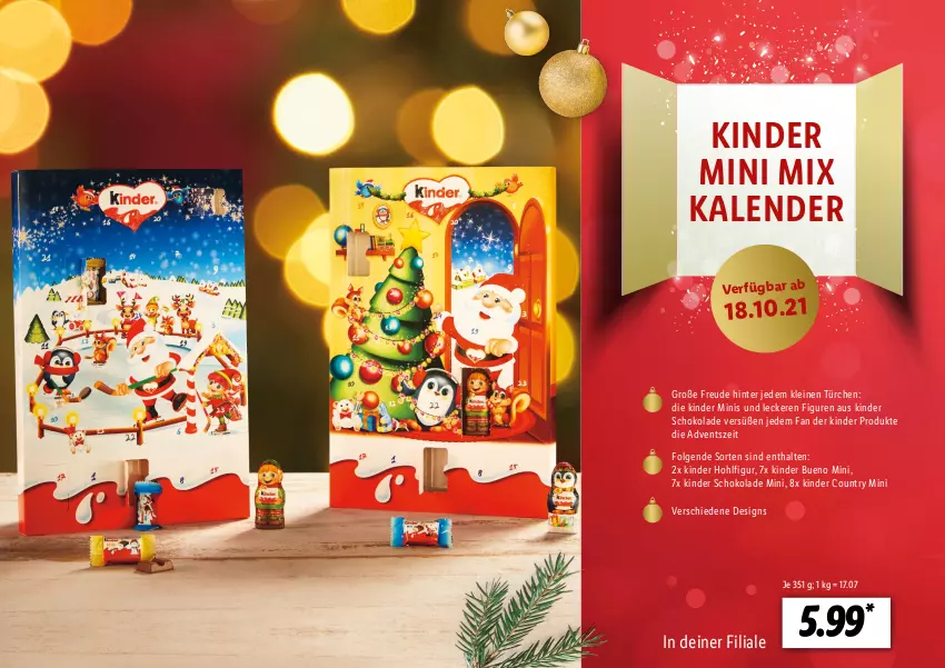 Aktueller Prospekt Lidl - Adventskalender - von 22.10 bis 28.11.2021 - strona 3