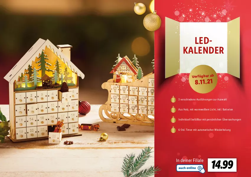 Aktueller Prospekt Lidl - Adventskalender - von 22.10 bis 28.11.2021 - strona 44